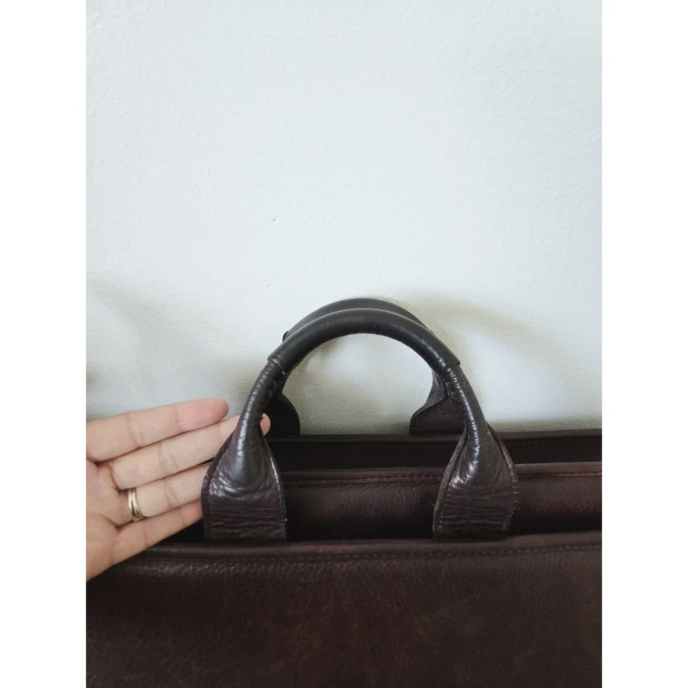 Vintage Jack Georges Messenger Bag Briefcase‎  Leather Burgundy USA